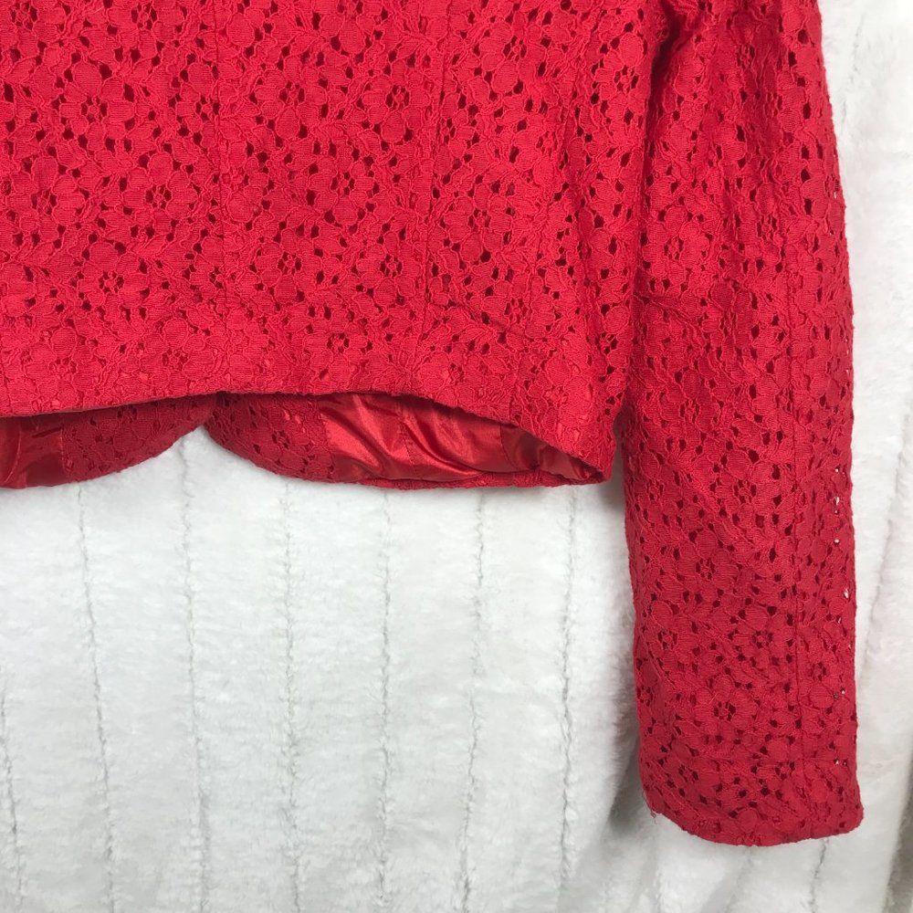Forever21 Women's L Cropped Lace Jacket - Picture 8 of 8